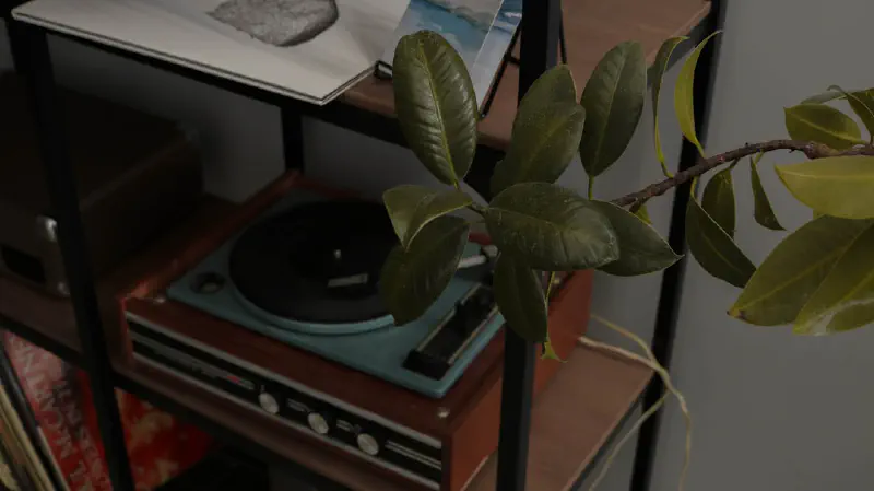 Sự kết hợp hài hòa giữa cây cảnh giả và cây thật trong không gian sống