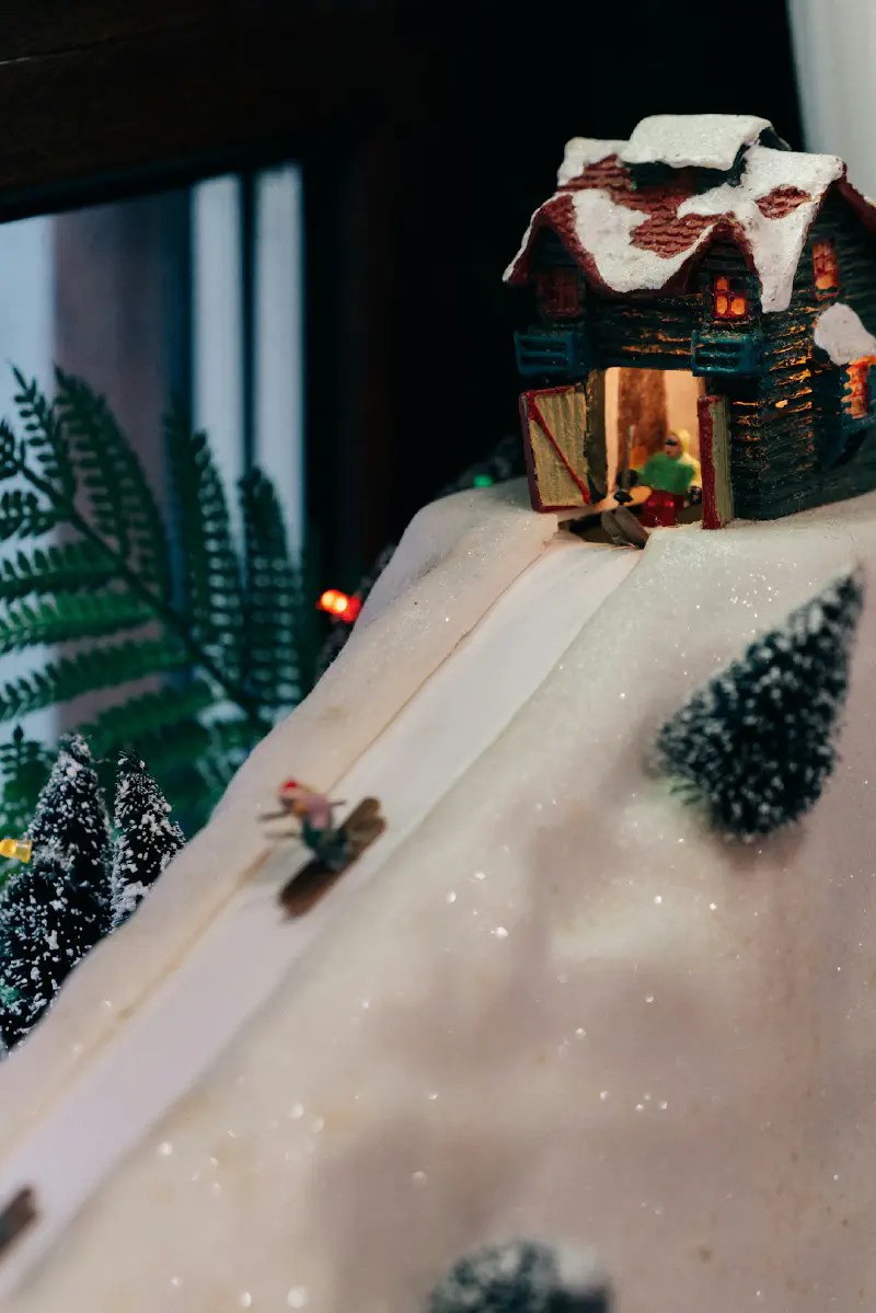 Vòng hoa Giáng Sinh giả chống cháy, an toàn